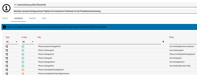 Teststufe-Pipe